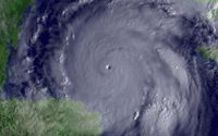 Hurricane Wilma near peak intensity of 882 mbar