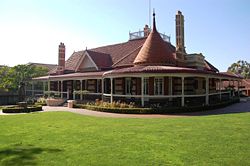 Collegians House, the administration building.