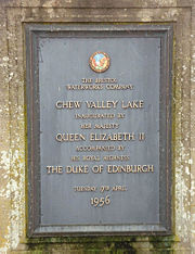 Plaque unveiled by Queen Elizabeth II in 1956