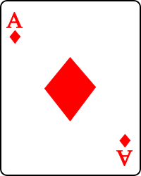 Image:Playing card diamond A.svg