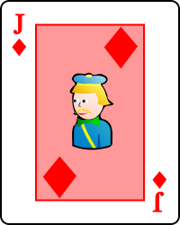 Image:Playing card diamond J.svg
