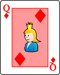 Image:Playing card diamond Q.svg