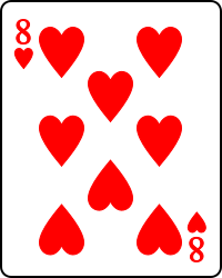 Image:Playing card heart 8.svg