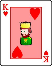 Image:Playing card heart K.svg