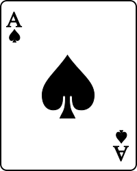 Image:Playing card spade A.svg