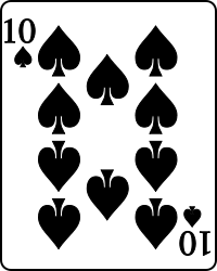 Image:Playing card spade 10.svg