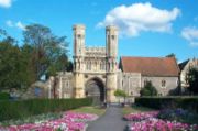 The gate which once led to Saint Augustine's Abbey now leads to part of the King's School