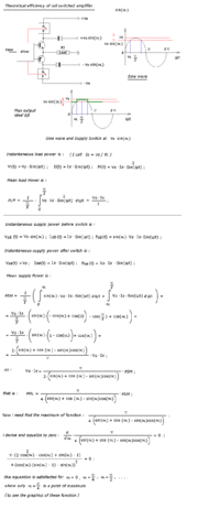 Demonstration of Theoretical efficiency of Class G amplifier part1