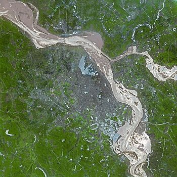 Hanoi seen from Spot Satellite