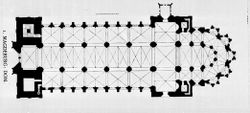 Plan of the Cathedral of Magdeburg.