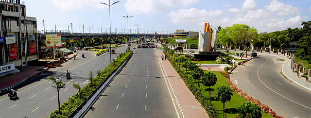 Image:Tidel Park junction panorama.jpg