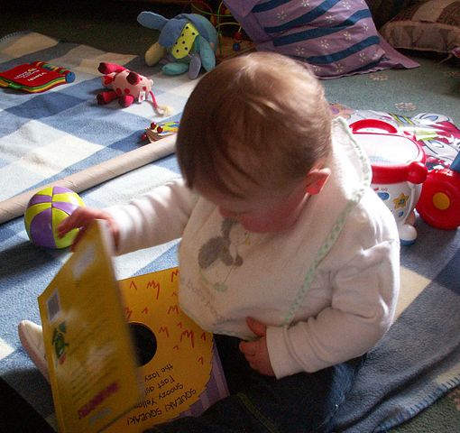 Image:Baby exploring books.jpg