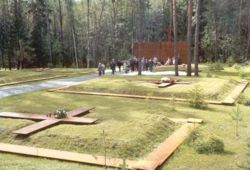 Mass graves at Katyn war cemetery