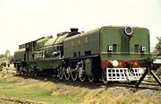 A Beyer Garrett 6594 Engine seen at the National Rail Museum