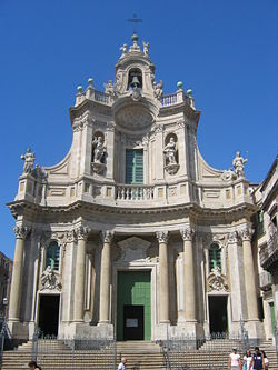 Illustration 1: Sicilian Baroque. "Collegiata" in Catania, designed by Stefano Ittar, circa 1768