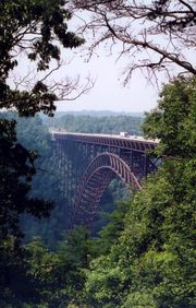 The New River Gorge Bridge.