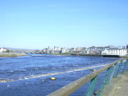 The River Shannon. (In the centre of the picture is King John's Castle).