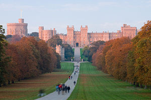 Windsor Castle, a thousand-year-old fortress transformed into a royal palace. This well-known silhouette of a seemingly medieval castle was not created, however, until the 1820s by Jeffry Wyatville.