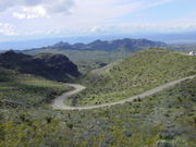 Route 66 between Oatman and Kingman.