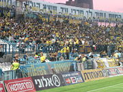 Fans of Maccabi Tel Aviv F.C. before a match