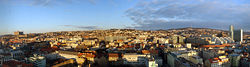 Early morning sunshine over Bratislava, Slovakia.