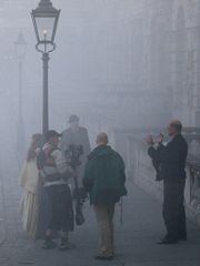 Victorian London was notorious for its thick smogs, or "pea-soupers", a fact that is often recreated to add an air of mystery to a period costume drama