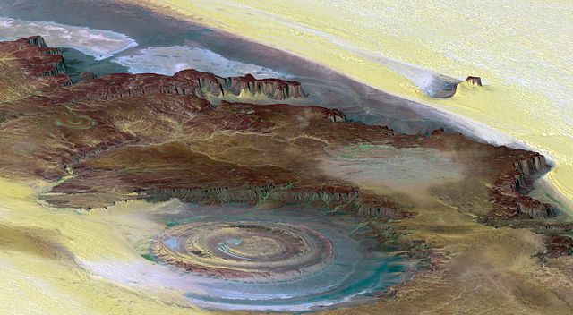 Image:Richat Structure - SRTM.jpg