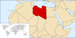 Location of Libya