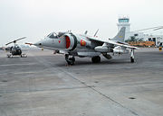 A Spanish navy AV-8S Matador aircraft.