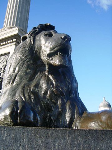 Image:Trafalgar square lion.JPG