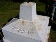 Survey marker at the summit of Cerro El Pital