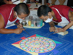 Tibetan sand mandala