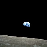 Earthrise, 24 December 1968 (NASA)