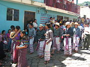 Independence Day parade in San Pedro la Laguna, Guatemala.