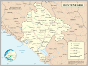 Map of Montenegro