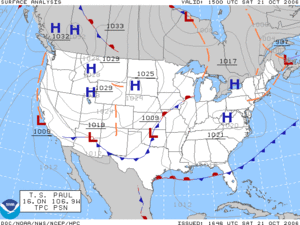 NOAA: Synoptic scale weather analysis.