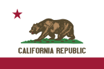 The flag of California