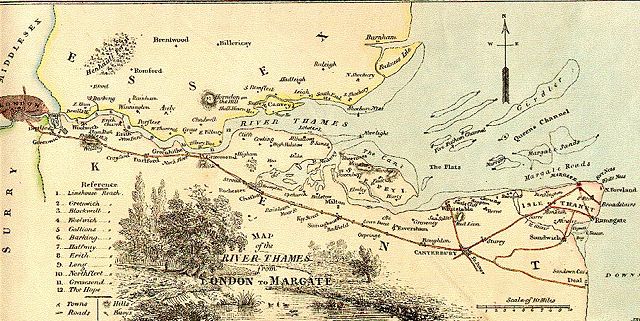 Image:Map of the River Thames downstream from London 1840.JPG