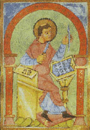 Notker Balbulus, from a medieval manuscript.