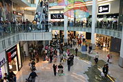 Interior of the new Drake Circus Shopping Centre in 2006.