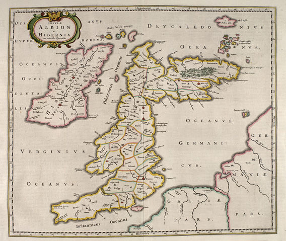 Image:Blaeu - Atlas of Scotland 1654 - INSULAE ALBION ET HIBERNIA - Old Great Britain.jpg