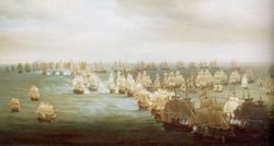 Trafalgar Battle, situation at 13h