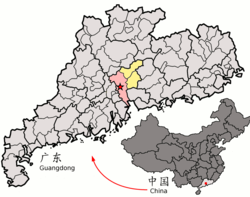 Location within China