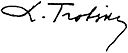 Leon Trotsky's signature