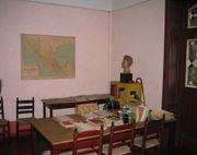 Study where the attack on Leon Trotsky took place, at Coyoacán, in Mexico City.