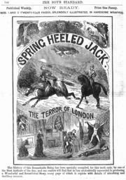 Ad for a Spring Heeled Jack Penny Dreadful (1886)