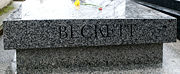 Tomb of Samuel Beckett at the Cimetière de Montparnasse [1]