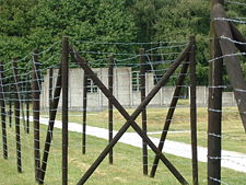 A reconstruction of the barracks in the concentration camp Westerbork where Anne Frank stayed from August to September 1944