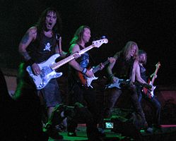 L-R: Steve Harris, Dave Murray, Janick Gers, Adrian Smith.