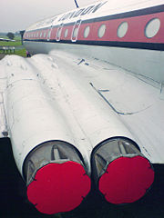 Comet 4c showing the engines built into the wing, and the safer round windows of these later models